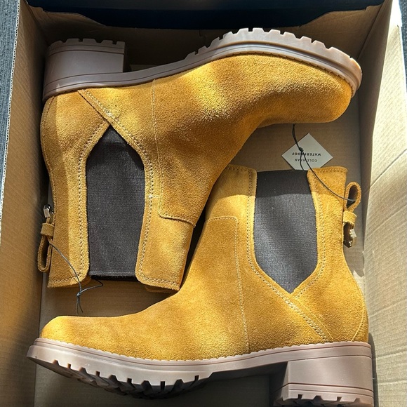 Cole Haan Camea Chelsea Suede Slip On Boots Size 8 New - Picture 4 of 6